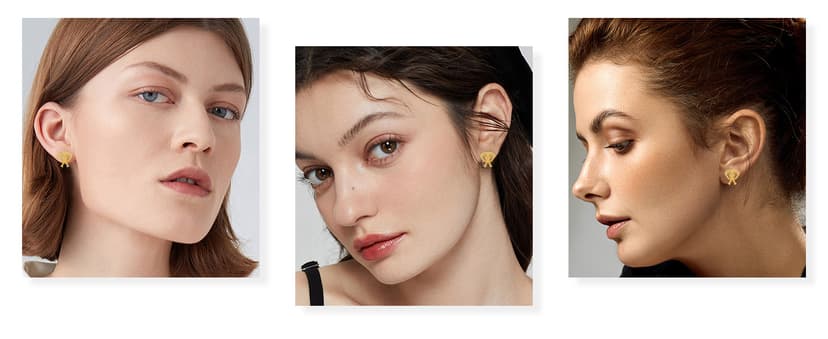 MONGAS Lotus/Cherry/Turtle/Seahorse/Ladybug/Daisy/Spike/Horse/Dachshund/Pickleball/Dragon/Earrings Sterling Silver Screw Back Stud Earrings Jewelry for Women