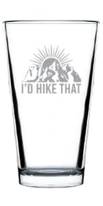 Designated Dinker - Pint Glass for Beer - Funny Pickleball Themed Decor and Gifts - 16 oz Glasses