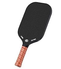 Pickleball Paddle, USA Pickleball Approved, 3K Raw Carbon Fiber Surface (CFS) High Grit & Spin, with 16MM Polypropylene Honeycomb Core, Ideal for Novice and Professional Players