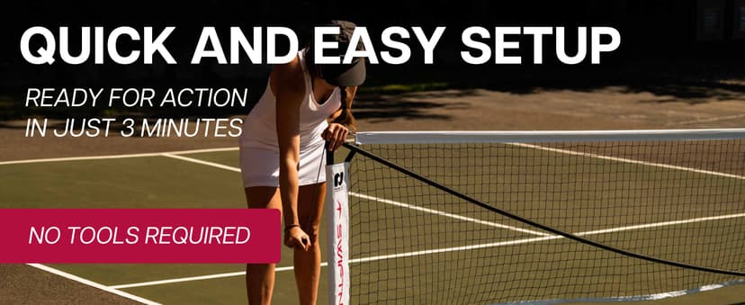 Swiftnet 2.1 Portable Pickleball net System - Durable and Lightweight Pickle Ball Net for Indoor and Outdoor Use Pickleball Nets for Competitive and Recreational Play