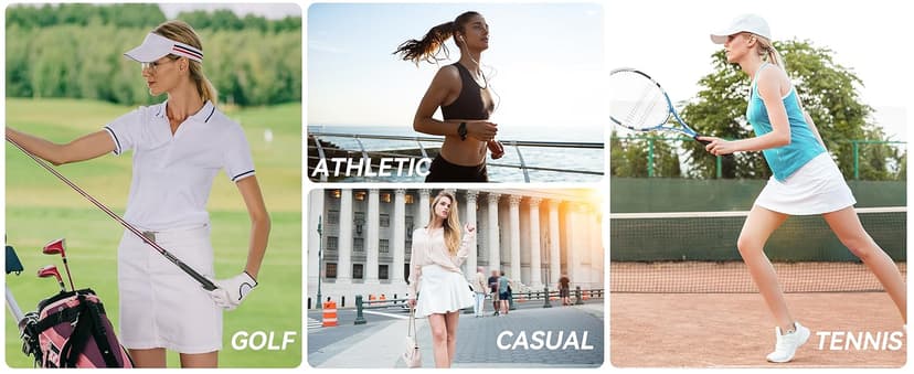 G Gradual Golf Skirts for Women Zipper Pockets High Waisted Skorts for Woman Tennis Athletic Workout Casual Summer