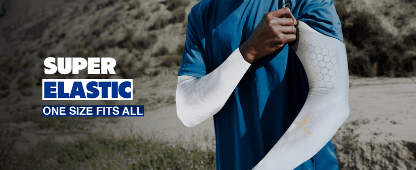 ARMORAY Arm Sleeves for Men or Women - Tattoo Cover Up - Cooling Sports Sleeve for Basketball Golf Football