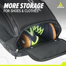 JOOLA Pickleball Bag - Vision II Deluxe Pickleball Backpack - Large Paddle Bag Fits 4 Pickle Ball Paddles & Gear - Includes Fence Hook, Extra Pockets, Ventilated Shoe Storage