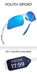 Nitrogen Polarized Wrap Around Sport Sunglasses for Men Women UV400 Protection Sun Glasses