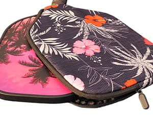 Pickleball Paddle Sleeve | Canvas Cover with Padding and Zipper | Protective Paddle Case for Rackets | Lightweight Pickleball Holder for Storage | Cover Only | Elongated & Standard Size