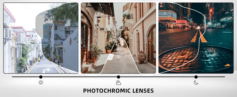 ROCKBROS Photochromic Sports Sunglasses for Men Women Cycling UV Protection