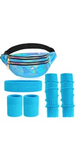 ONUPGO Sweatband Set Sports Headband Wristband Set Sweatbands Terry Cloth Wristband Wrist Sweatband Headbands Moisture Wicking Sweat Absorbing Head Band