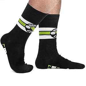 Lavley Funny Pickleball Socks for Adults - Crew Length, One Size Fits Most