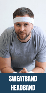 Kenz Laurenz Sweatband Set Cotton Sports Headband Terry Cloth Wristband Moisture Wicking Sweat Absorbing Head Band Athletic Exercise Basketball Wrist Sweatbands and Headbands