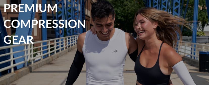 CompressionZ Sports Compression Arm Sleeves Men & Women | Basketball Baseball Football Golf UV Protection & Elbow Pain Relief