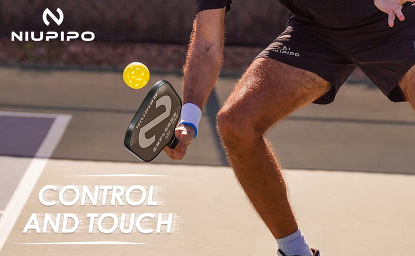 niupipo Pickleball Paddles Set of 2/4/1, USAPA Approved Graphite Carbon Fiber Pickleball Rackets, Polypropylene Honeycomb Core, Cushion 4.72In Grip, Bag/Cover, Pickle Ball Paddle Set for Men Women