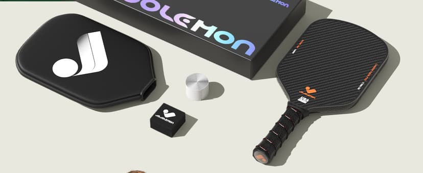 Pickleball Paddles, Carbon Fiber Pickleball Paddle with a 16mm Shark Power Polymer Core, The Pickleball Rackets Designed for Ultimate Spin & Consistency