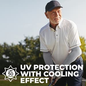 Tough Outdoors Sun Protection Sleeves - UV Arm Sleeves for Men and Women - Golf Cooling Arm Sleeves - Baseball Sun Sleeves