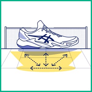 ASICS Men's Court FlyteFoam 2 Tennis Shoes