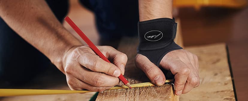 Doctor Developed Wrist Brace, Wrist Wraps for Carpal Tunnel Arthritis, Tendonitis, Hand Support, Ideal for Fitness, Weightlifting - Handbook Included (Wrist Brace 1 Pack)