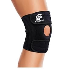 Sleeve Stars Tennis Elbow Brace for Women - Adjustable Tennis Elbow Strap, Golfers Elbow Brace for Men, Counterforce Brace for Tennis Elbow for Tendonitis Relief, Fits 9"-23" (Single/Black)