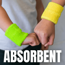 Kenz Laurenz Sweatband Set Cotton Sports Headband Terry Cloth Wristband Moisture Wicking Sweat Absorbing Head Band Athletic Exercise Basketball Wrist Sweatbands and Headbands