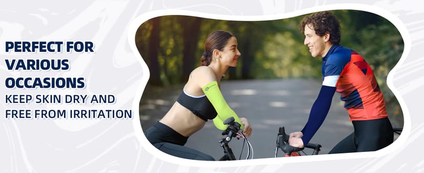 BHYTAKI UV Sun Protection Arm Sleeves, UPF 50 Sports Cooling Arm Compression Sleeves for Men Women Teenager