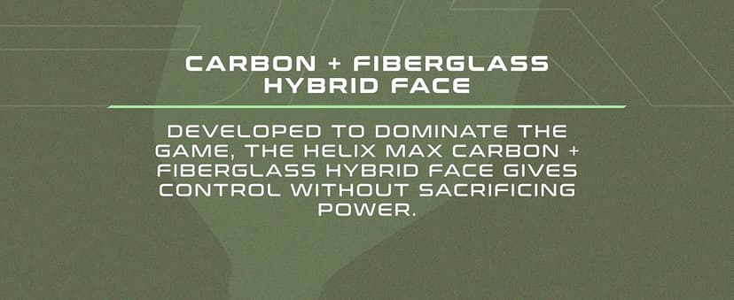 SLK Helix Pro Pickleball Paddle | Carbon Fiber & Fiberglass Hybrid Face | Thermoformed Carbon Fiber Core | Unmatched Control