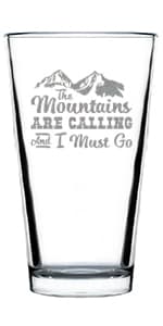 Designated Dinker - Pint Glass for Beer - Funny Pickleball Themed Decor and Gifts - 16 oz Glasses