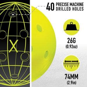 Franklin Sports Portable Outdoor Pickleball Net - Regulation Size 22' Foot Net with Travel Bag