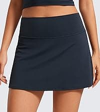 CRZ YOGA 4-Way Stretch Skirts for Women High Waisted Work Casual Golf Tennis Skirt Skorts with 5 Pockets