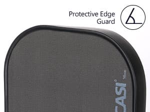 YC DGYCASI 16mm Pickleball Paddles Professional, 2025 USAPA Approved T700 Carbon Fiber Surface Pickle Paddle(CFS), Polypropylene Lightweight Honeycomb Core, Cushion Comfort Grip, with Cover Case Black