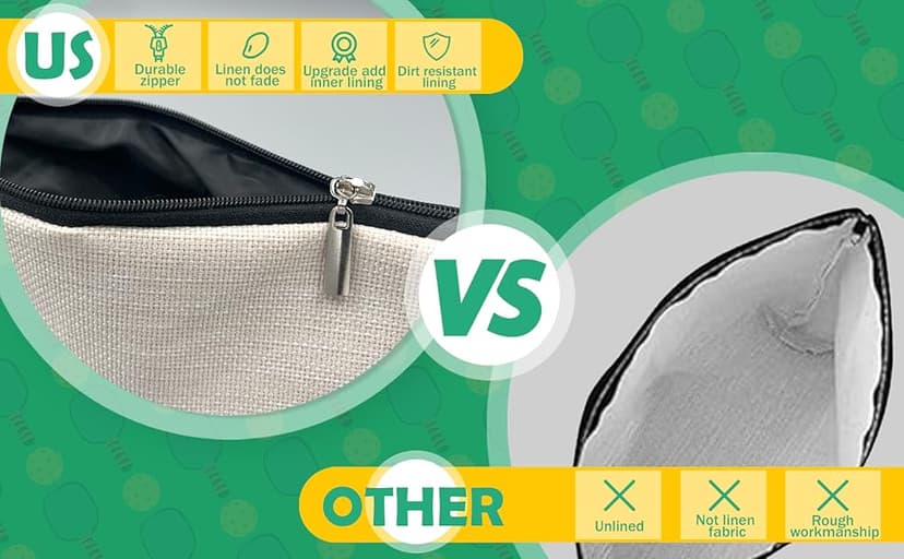 Pickleball Gifts for Women, Pickleball Makeup Bag Cosmetic Pouch, Pickleball Accessories Women