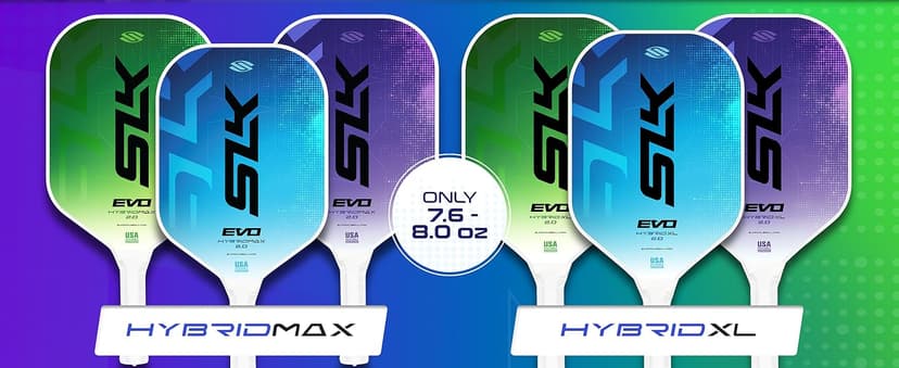 SLK Latitude 2.0 Pickleball Paddle | G4 Graphite Pickleball Paddle Face | Rev-Core+ Technology with SpinFlex Surface | Redesigned for Performance and Control