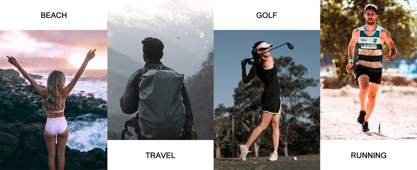 WANDER Sports Sun Visor Hats Adjustable Running Golf Tennis Mesh Folding Cap for Women Men