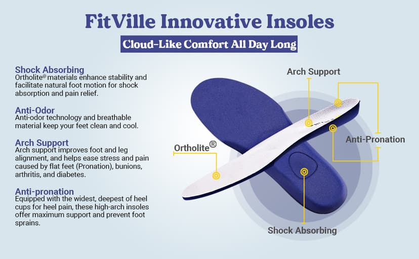 FitVille Wide Pickleball Shoes for Women Tennis Court Shoes with Arch Support for Flat Feet