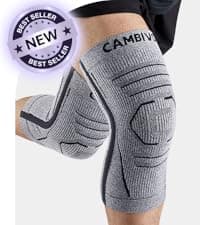 CAMBIVO 2 Pack Knee Braces for Women and Men, Patella Knee Support Strap, Basketball, Running, Hiking, Volleyball, Tennis, Squats