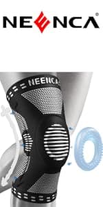 NEENCA Knee Braces for Knee Pain Relief, Compression Knee Sleeves with Patella Gel Pad & Side Stabilizers, Knee Support for Weightlifting, Running, Workout, Arthritis, Meniscus Tear, Men Women. ACE-53