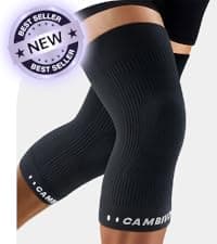 CAMBIVO 2 Pack Knee Braces for Women and Men, Patella Knee Support Strap, Basketball, Running, Hiking, Volleyball, Tennis, Squats