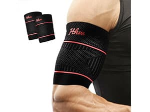Copper Calf Compression Sleeves for Men and Women, Leg Compression Sleeve for Shin Splint Relief, Calf Sleeves for Men Running, Fitness (1 Pair)