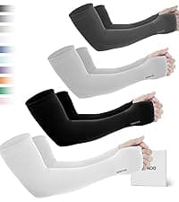 GOUNOD Sun Protection Cooling Compression Arm Sleeves For Men - Gardening Outdoors Sports Workouts volleyball arm sleeves