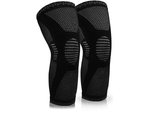 POWERLIX Knee Compression Sleeve - Best Knee Brace for Men & Women – Knee Support for Running, Basketball, Weightlifting, Gym, Workout, Sports, (Black, Large)