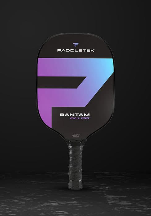 Paddletek Bantam TS-5 Pickleball Paddle | Professional Pickleball Paddles with Honeycomb Core, Textured Fiberglass Epoxy Hybrid Surface, Bantam PolyCore & High Tack Performance Grip | USAPA Approved
