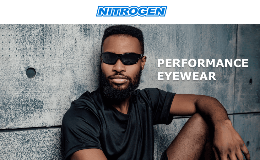 Nitrogen Polarized Wrap Around Sport Sunglasses for Men Women UV400 Protection Sun Glasses