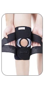 Galvaran Knee Brace with Side Stabilizers for Meniscal Tear Knee Pain ACL MCL Arthritis Injuries Recovery, Breathable Adjustable Knee Support for Men and Women