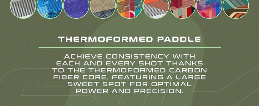 SLK Helix Pro Pickleball Paddle | Carbon Fiber & Fiberglass Hybrid Face | Thermoformed Carbon Fiber Core | Unmatched Control