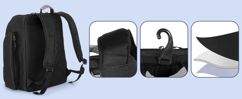 Pickleball Bag for 4 Paddles with Shoe Compartment, Pickleball Backpack with Fence Hook for Pickleball Accessories