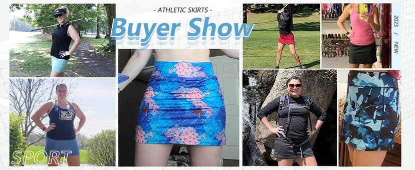 BLEVONH Womens Summer Tennis Skirts with Shorts Underneath, Pickleball, Athletic, Workout and Golf Skorts with Pockets