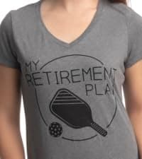 My Retirement Plan: Pickleball | Funny Pickle Ball Player Retiree Paddle Joke T-Shirt for Men Women