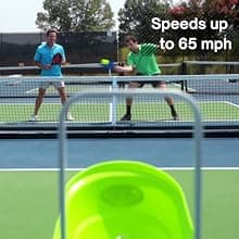 Pickleball Machine – Full-Featured – Adjustable Topspin, Backspin, & Lobs, Random Oscillation, Ball Speed (20-60MPH), Lightweight & Portable, Holds 125 Balls, with Multi-Function Remote