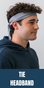 Kenz Laurenz Sweatband Set Cotton Sports Headband Terry Cloth Wristband Moisture Wicking Sweat Absorbing Head Band Athletic Exercise Basketball Wrist Sweatbands and Headbands