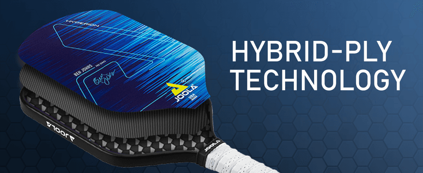 JOOLA Ben Johns Hyperion Pickleball Paddle - Select Raw Carbon Surface or Carbon Abrasion Surface for Increased Power and Spin - Elongated Grip Handle - Carbon Fiber Pickleball Paddle - USAP Approved
