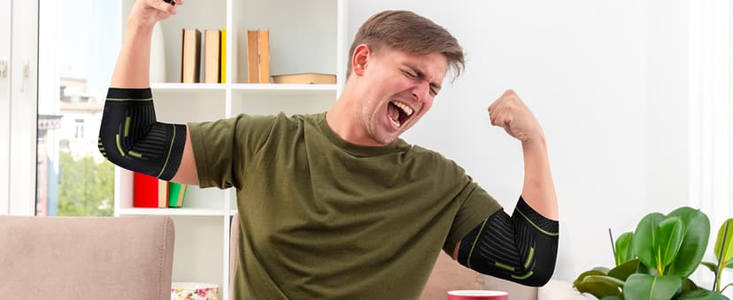 Tennis Elbow Sleeve,Elbow Compression Sleeve, Elbow Brace For Tendonitis and Tennis Elbow,Golfers, Arthritis, Bursitis. Elbow Pain Relief,Weightlifting, Fit for Men & Women