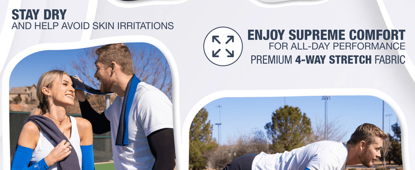 SportsTrail Cooling Arm Sleeves for Men & Women – Breathable, UV Sun Protection, Sports Arm Sleeves for Women, Men & Youth