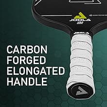 JOOLA Solaire Professional Pickleball Paddle with Carbon Friction Surface - Ideal Combination of Spin, Power, & Control - Pickleball Racket with Reactive Polypropylene Honeycomb Core 14mm